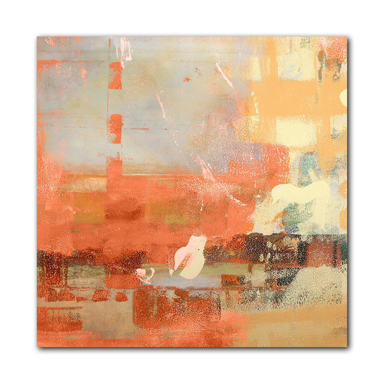 Oliver Abstract Wrapped Canvas Print Wayfair